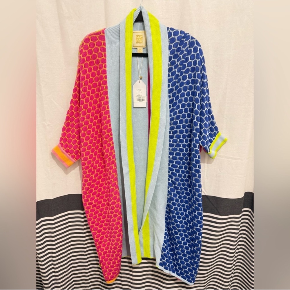 NWT Emily McCarthy Demi Duster Party Mix Sweater Cardigan 
Women’s Size X-Small - Picture 5 of 9